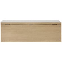 Zella Boucle Storage Ottoman Bench